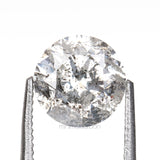 1.08 CT, 6.4 MM | Salt And Pepper Round Brilliant Cut Diamond - Minimal Carbon