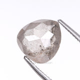 1.05 CT, 6.9 X 6.3 MM | Salt And Pepper Pear Cut Diamond - Minimal Carbon