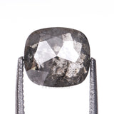 1.16 CT, 6.2 X 5.7 MM | Salt And Pepper Cushion Cut Diamond - Minimal Carbon