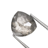 1.21 CT, 6.7 X 6.7 MM | Salt And Pepper Trillion Cut Diamond - Minimal Carbon
