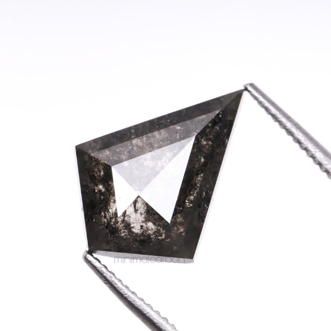 1.63 CT, 11.4 X 8.3 MM | Salt And Pepper Kite Cut Diamond - Minimal Carbon