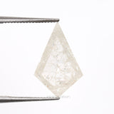 1.71 CT, 12.6 X 8.2 MM | Salt And Pepper Kite Cut Diamond - Minimal Carbon