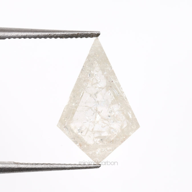 1.71 CT, 12.6 X 8.2 MM | Salt And Pepper Kite Cut Diamond - Minimal Carbon