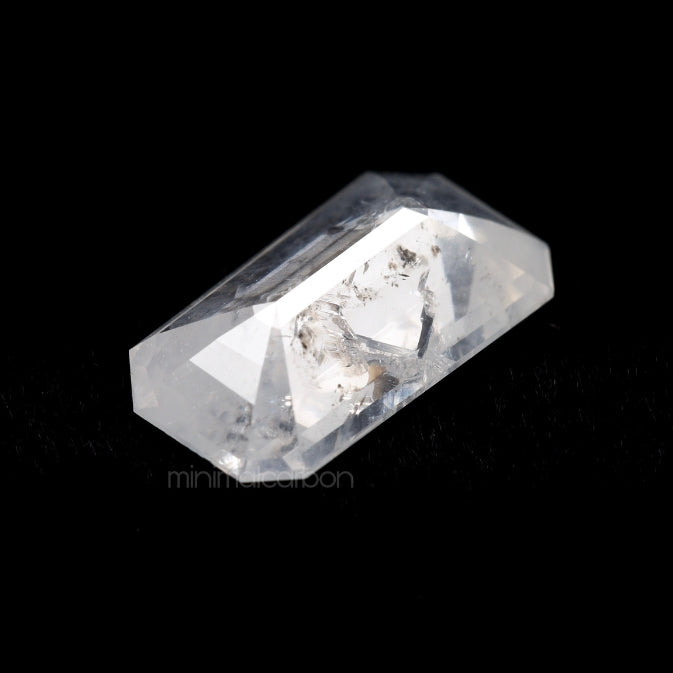 1.80 CT, 11.0 X 6.1 MM | Salt And Pepper Emerald Cut Diamond - Minimal Carbon
