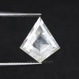 1.39 CT, 8.6 X 7.6 MM | Salt And Pepper Kite Cut Diamond - Minimal Carbon