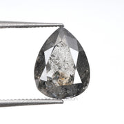 2.14 CT, 9.5 X 7.4 MM | Salt And Pepper Pear Cut Diamond - Minimal Carbon