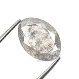 1.56 CT, 9.6 X 6.9 MM | Salt And Pepper Oval Cut Diamond - Minimal Carbon