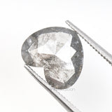 1.38 CT, 9.0 X 8.0 MM | Salt And Pepper Heart Diamond - Minimal Carbon