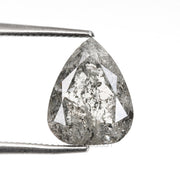 1.68 CT, 7.3 X 6.7 MM | Salt And Pepper Pear Cut Diamond - Minimal Carbon