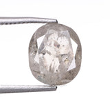 1.81 CT, 7.3 X 6.3 MM | Salt And Pepper Cushion Cut Diamond - Minimal Carbon