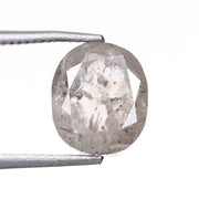 1.81 CT, 7.3 X 6.3 MM | Salt And Pepper Cushion Cut Diamond - Minimal Carbon