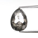 2.88 CT, 10.3 X 7.5 MM | Salt And Pepper Pear Cut Diamond - Minimal Carbon