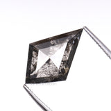 3.77 CT, 11.3 X 7.6 MM | Salt And Pepper Kite  Cut Diamond - Minimal Carbon