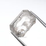 1.94 CT, 9.1 X 6.2 MM | Salt And Pepper Emerald Cut Diamond - Minimal Carbon