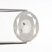 5.09 CT, 11.1 X 9.2 MM | Salt And Pepper Oval Cut Diamond - Minimal Carbon