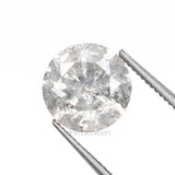 1.50 CT, 7.2 MM | Salt And Pepper Round Brilliant Cut Diamond - Minimal Carbon