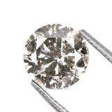 1.02 CT, 6.2 MM | Salt And Pepper Round Brilliant Cut Diamond - Minimal Carbon