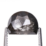 Load image into Gallery viewer, 0.92 CT, 6.2 X 4.7 MM | Salt And Pepper Half Moon Diamond
