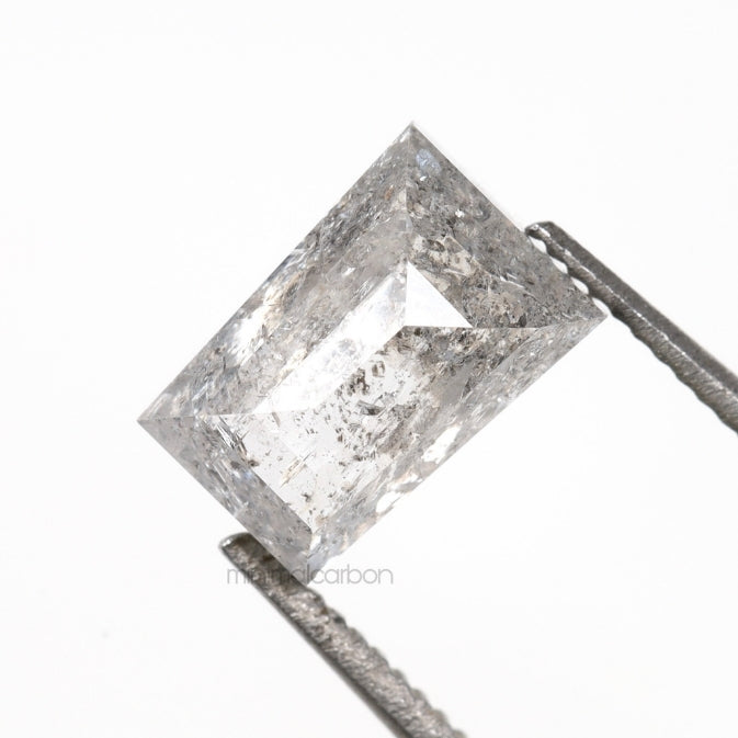 1.26 CT, 6.8 X 4.6 MM | Salt And Pepper Tapered Baguette Cut Diamond - Minimal Carbon