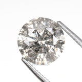 1.08 CT, 6.5 MM | Salt And Pepper Round Brilliant Cut Diamond - Minimal Carbon