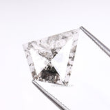 1.32 CT, 12.0 X 10.5 MM | Salt And Pepper Kite Cut Diamond - Minimal Carbon