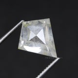 1.39 CT, 8.6 X 7.6 MM | Salt And Pepper Kite Cut Diamond - Minimal Carbon