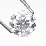 0.97 CT, 6.1 MM | Salt And Pepper Round Brilliant Cut Diamond - Minimal Carbon