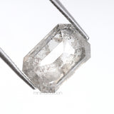 1.94 CT, 9.1 X 6.2 MM | Salt And Pepper Emerald Cut Diamond - Minimal Carbon