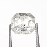 1.61 CT, 6.6 X 5.8 MM | Salt And Pepper Emerald Cut Diamond - Minimal Carbon