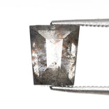 1.73 CT, 7.3 X 6.1 MM | Salt And Pepper Tapered Baguette Cut Diamond - Minimal Carbon
