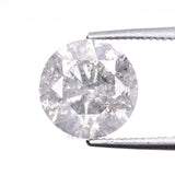 1.54 CT, 7.2 MM | Salt And Pepper Round Brilliant Cut Diamond - Minimal Carbon