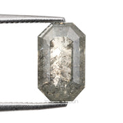 1.38 CT, 7.9 X 4.8 MM | Salt And Pepper Emerald Cut Diamond - Minimal Carbon