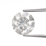 1.50 CT, 7.2 MM | Salt And Pepper Round Brilliant Cut Diamond - Minimal Carbon