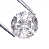 1.07 CT, 6.3 MM | Salt And Pepper Round Brilliant Cut Diamond - Minimal Carbon