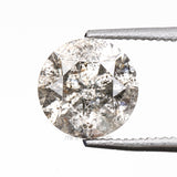 1.14 CT, 6.5 MM | Salt And Pepper Round Brilliant Cut Diamond - Minimal Carbon