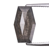 1.35 CT, 8.5 X 5.1 MM | Salt And Pepper Shield Cut Diamond - Minimal Carbon