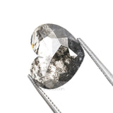 1.81 CT, 9.0 X 10.5 MM | Salt And Pepper Heart Diamond - Minimal Carbon