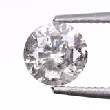 0.41 CT, 4.7 MM | Salt And Pepper Round Brilliant Cut Diamond - Minimal Carbon