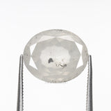 5.09 CT, 11.1 X 9.2 MM | Salt And Pepper Oval Cut Diamond - Minimal Carbon