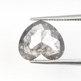 1.38 CT, 9.0 X 8.0 MM | Salt And Pepper Heart Diamond - Minimal Carbon