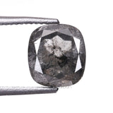 1.16 CT, 6.2 X 5.7 MM | Salt And Pepper Cushion Cut Diamond - Minimal Carbon