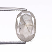 1.73 CT, 8.3 X 5.5 MM | Salt And Pepper Oval Cut Diamond - Minimal Carbon