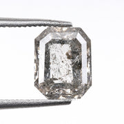 1.46 CT, 7.1 X 5.7 MM | Salt And Pepper Emerald Cut Diamond - Minimal Carbon