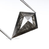 2.99 CT, 15.7 X 11.0 MM | Salt And Pepper Kite Cut Diamond - Minimal Carbon