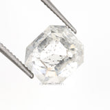 1.61 CT, 6.6 X 5.8 MM | Salt And Pepper Emerald Cut Diamond - Minimal Carbon