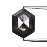 Load image into Gallery viewer, 1.47 CT, 8.0 X 5.9 MM | Salt And Pepper Hexagon Cut Diamond
