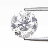 0.97 CT, 6.1 MM | Salt And Pepper Round Brilliant Cut Diamond - Minimal Carbon