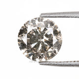 1.02 CT, 6.2 MM | Salt And Pepper Round Brilliant Cut Diamond - Minimal Carbon