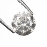 0.79 CT, 5.7 MM | Salt And Pepper Round Brilliant Cut Diamond - Minimal Carbon
