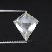 1.39 CT, 8.6 X 7.6 MM | Salt And Pepper Kite Cut Diamond - Minimal Carbon